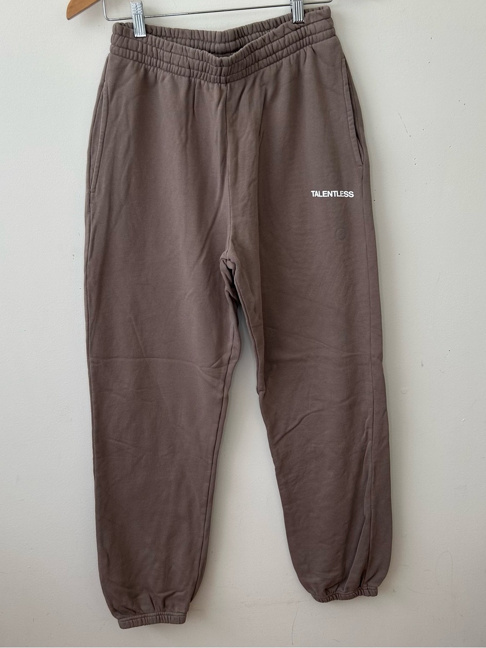 Talentless Sweatpants Men’s Medium Brown Jogger Elastic Waist